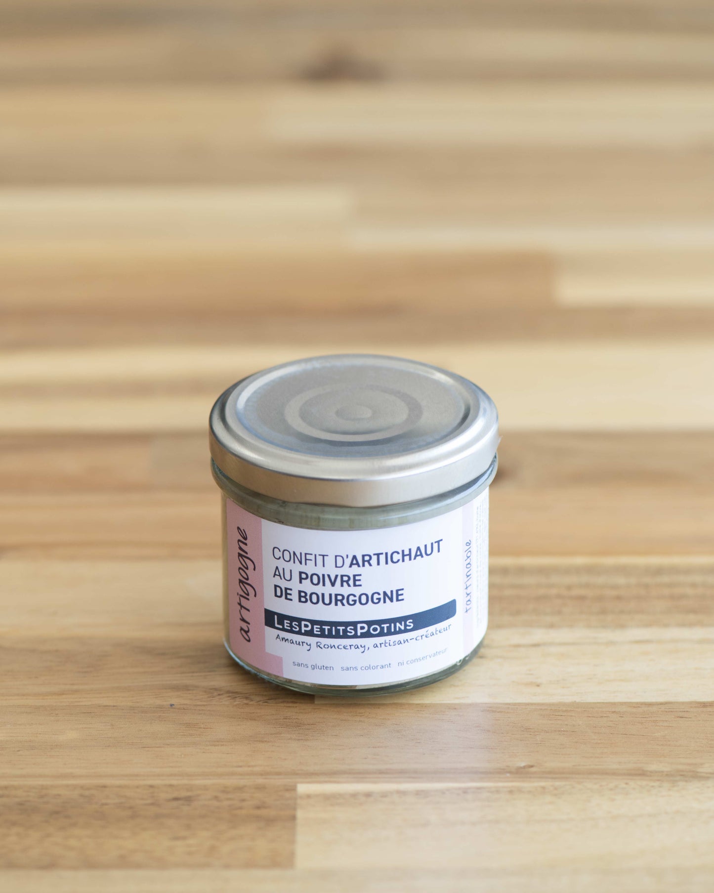 Confit d'artichaut au poivre de Bourgogne