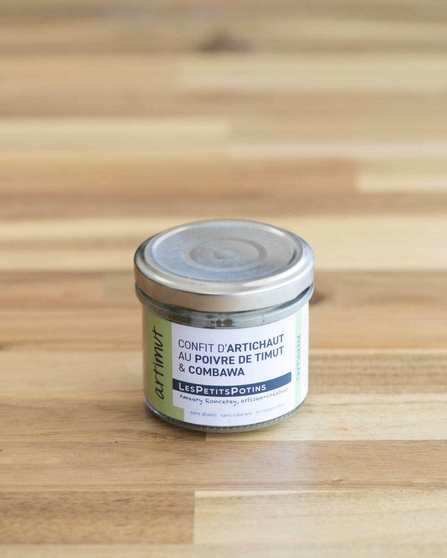 Confit d'artichaut au poivre de Timut & combawa